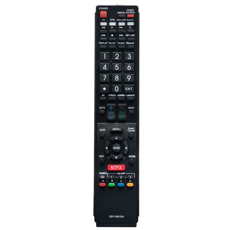 WINFLIKE GB118WJSA Replacement Smart TV Remote Control for Sharp AQUOS TV GB005WJSA GB004WJS GA890WJSA LC60C6600U LC60EQ10U LC60EQ30U LC60LE660U LC70EQ10U LC-70EQ30U LC70SQ17U LC-70SQ17U Sub GB172WJSA - Image 1
